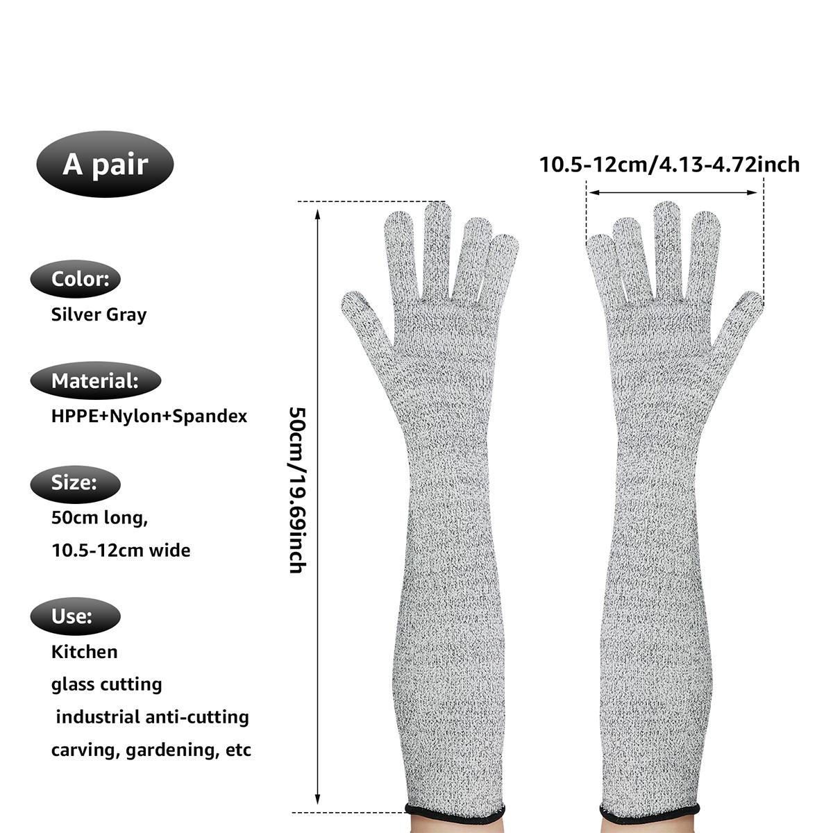 

Дышащие перчатки HPPE, устойчивые к порезам и проколам, перчатки для защиты рук, нарукавники, длинные чехлы для рук, защитные перчатки для безопасности труда