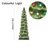 Retro Hand-Painted Tabletop Christmas Trees With Timer, Christmas Trees That Light Up, Table Top Christmass Tree With Lights