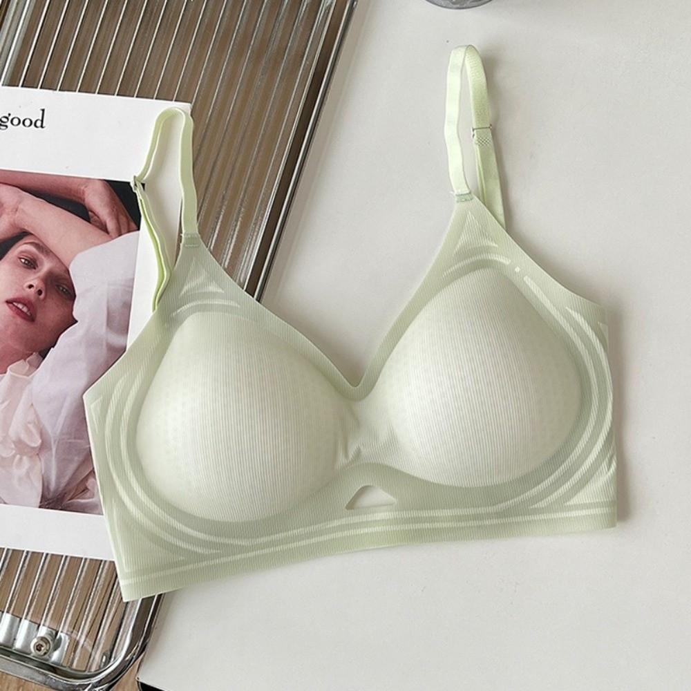 Beauty Back Women's Bra Deep V Seamless Bra Comfortable Push-Up Bra Daily Wear