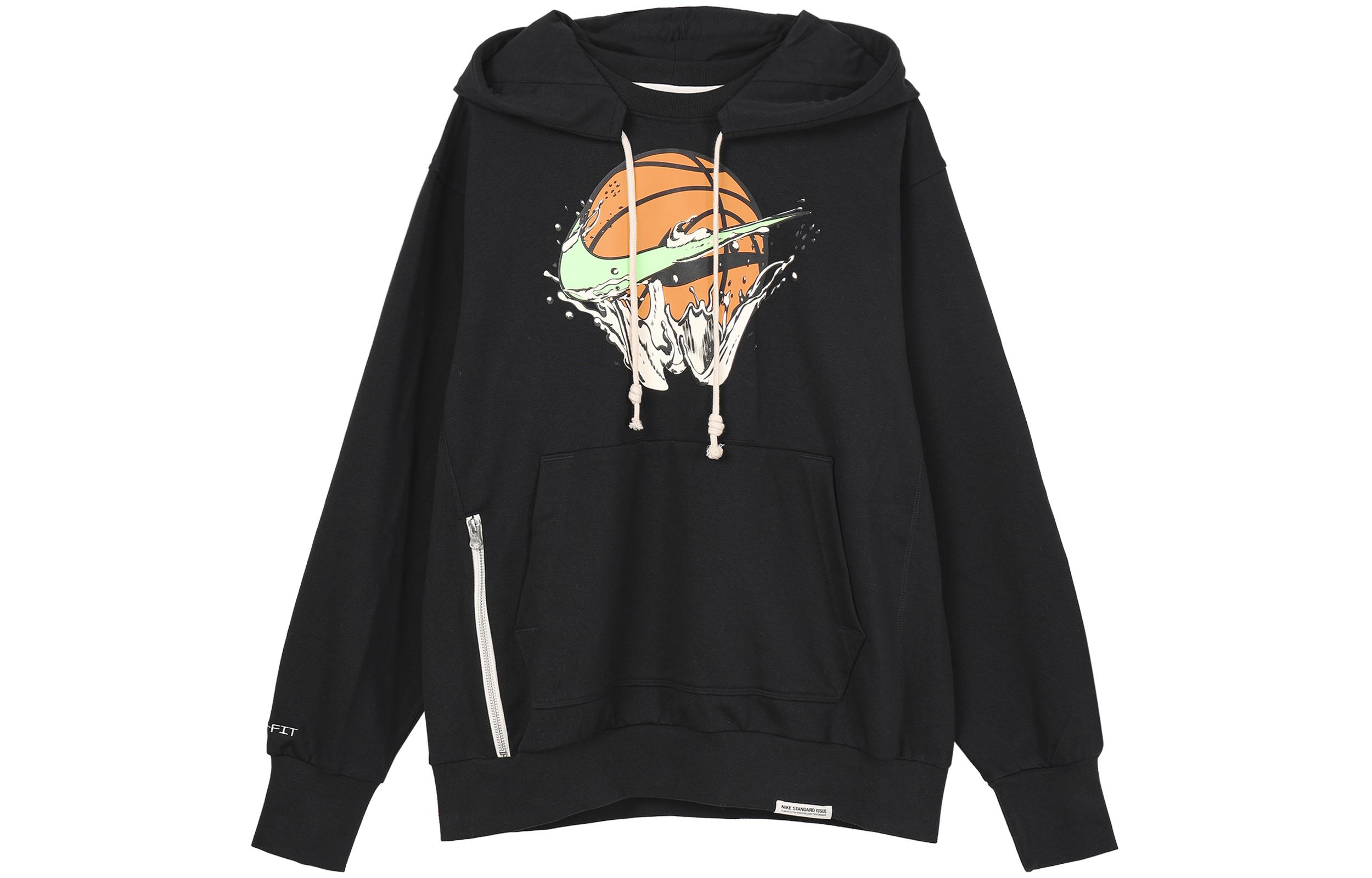 Nike Dri Fit Sweatshirts Men s Black Hooded Moderate Other FB7138-010 L
