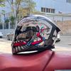 Imitation Street Car Helmet Men's Motorcycle 3C Electric Vehicle Full Helmet Autumn and Winter Knight Double Mirror Riding