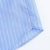 2025 Spring Women's Versatile Striped Cotton Lapel Shirt