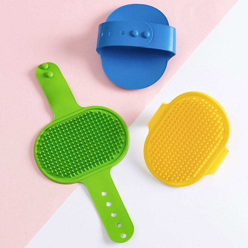 Soft Rubber Dog Brush Comb Cat Bath Brush Glove Hair Fur GroomingMassage Brush Hair Remover Cleaning Tool Cat Scratch Itches Toy