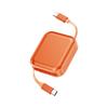 Logo 240W C-C Fast Charging Retractable Cable for USB-C Mobile Phones Supports Quick Charging & Data Transfer