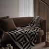 Coperta a cupola maniero vintage UK - Caffè nero Plaid AC per divano soggiorno e pisolino in ufficio
