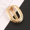 Elliptical Hollowed Out Spring Hair Clip Hollow Oval Ponytail Hairpins New Metal Hair Clips  Women