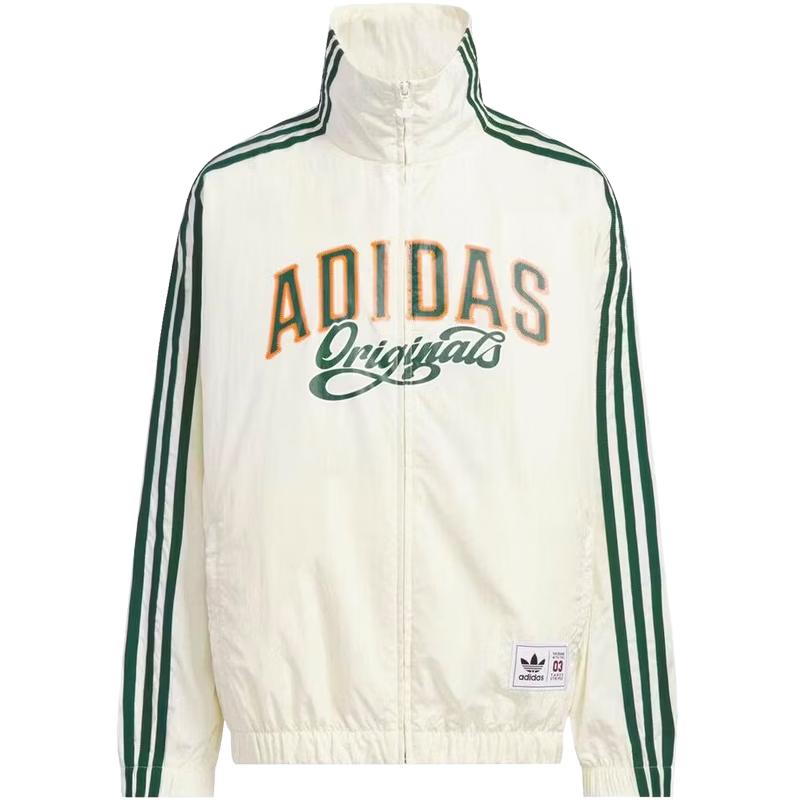 adidas Big Kids  Trefoil High-Collar Thin Woven Sports Jacket