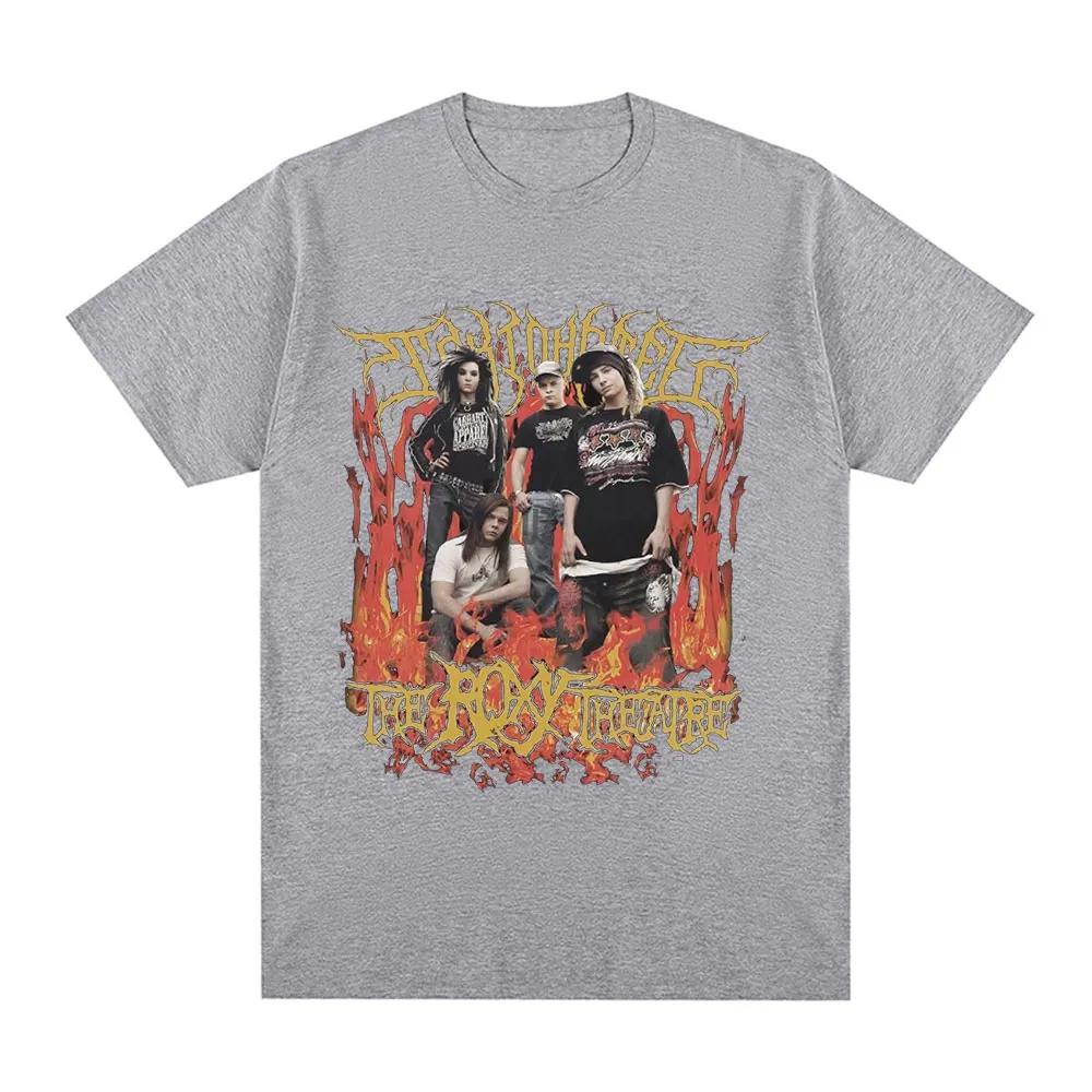 Rock Band Tokio Hotel The Roxy Theatre Signature T Shirt Vintage Punk Gothic T-shirt Cotton Casual Short Sleeve T-shirts Unisex