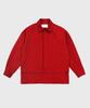 DENSITY Seersucker Layered Shirt_Crimson Red