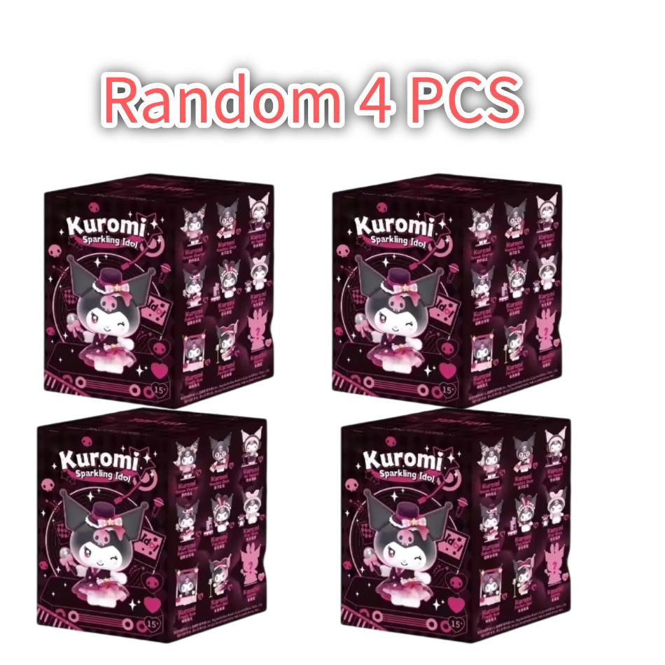 Sanrio Kuromi Sparkling Idol Series Cartoon Blind Box Toy Creative Personalized Desktop Ornaments Statue Model Surprise Gift Box