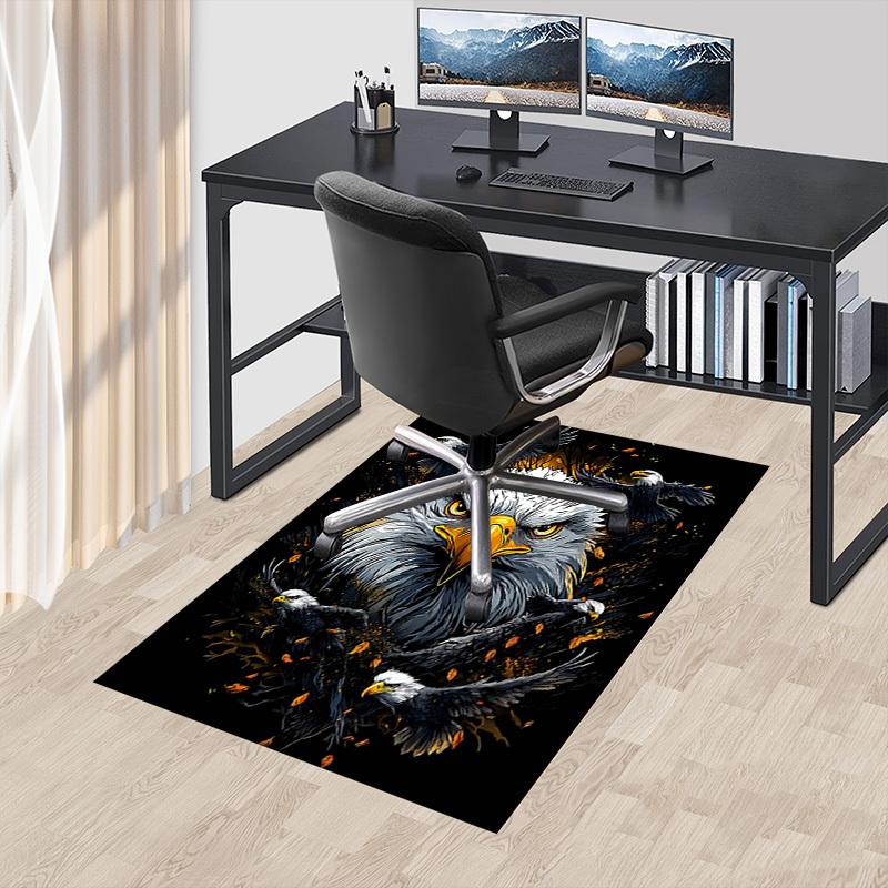 1PC Eagle Wings Non-Slip Floor Carpet Compatible for Office&Living Room&Dining room - Flat-Weave Machine- Soft & Pattern-E270