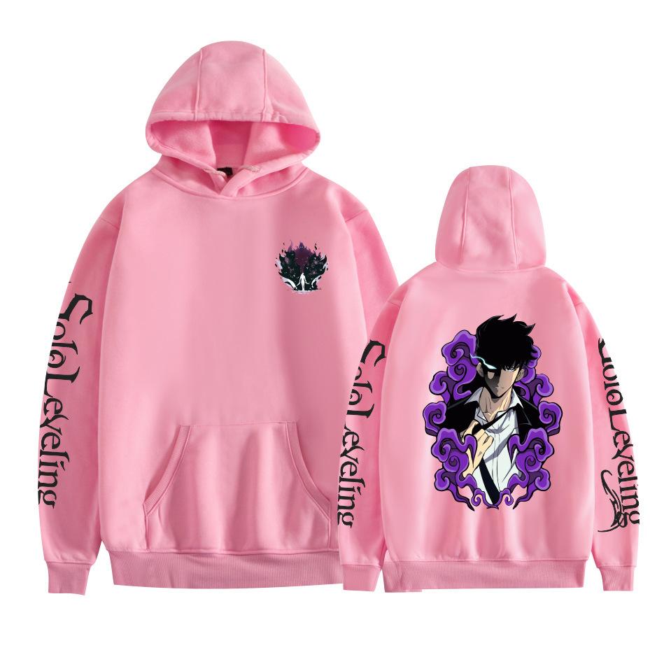 New Fashion Solo Leveling Hoodies Cartoon Printed Sweatshirts Casual Long Sleeve Tops for Men Women