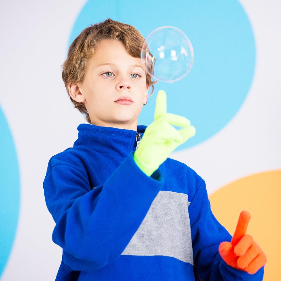 Bubble set [Uncle Bubble Game Bouncing Bubbles & Gloves & Special Bubble Liquid] Camping Outdoor Fun Toys Kids Gifts Children Play Outdoor Play Yard