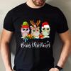 Merry Christmas Men T-shirt Hip Hop Tops Cartoon Graphic Male Clothes Fashion Short Sleeve Tees Aesthetic Hip Hop Streetwear