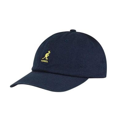 KANGOL Klobouk Čepice s kšiltem Vypraná Baseballová čepice K5165HT TMAVĚ MODRÁ