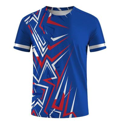 Fashion Badminton and Tennis Series 3D Printed Men's and Women's Sports Short-sleeved Round Neck T-shirts