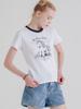 LA MAISON STUDIO Toy Pony Slim Fit Short Sleeve T-Shirt White Navy (Fcg2Ts768W)