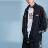 Li Ning Sports Fashion Series Training Running Zip Knit Logo Jacket Autumn Men Jacket Black AFDP467-4
