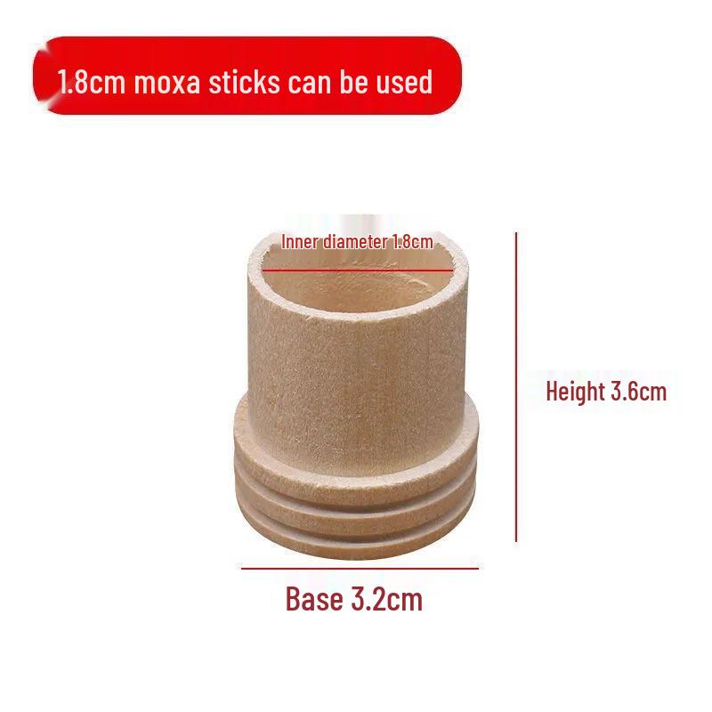 

Деревянный колпачок для тушения 18-мм мокса-сигары - Портативный инструмент для моксотерапии и подставка для благовоний