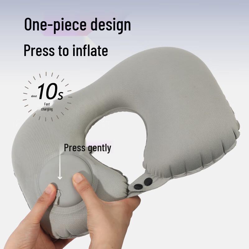 Milin Inflatable U-shaped Travel Neck Pillow