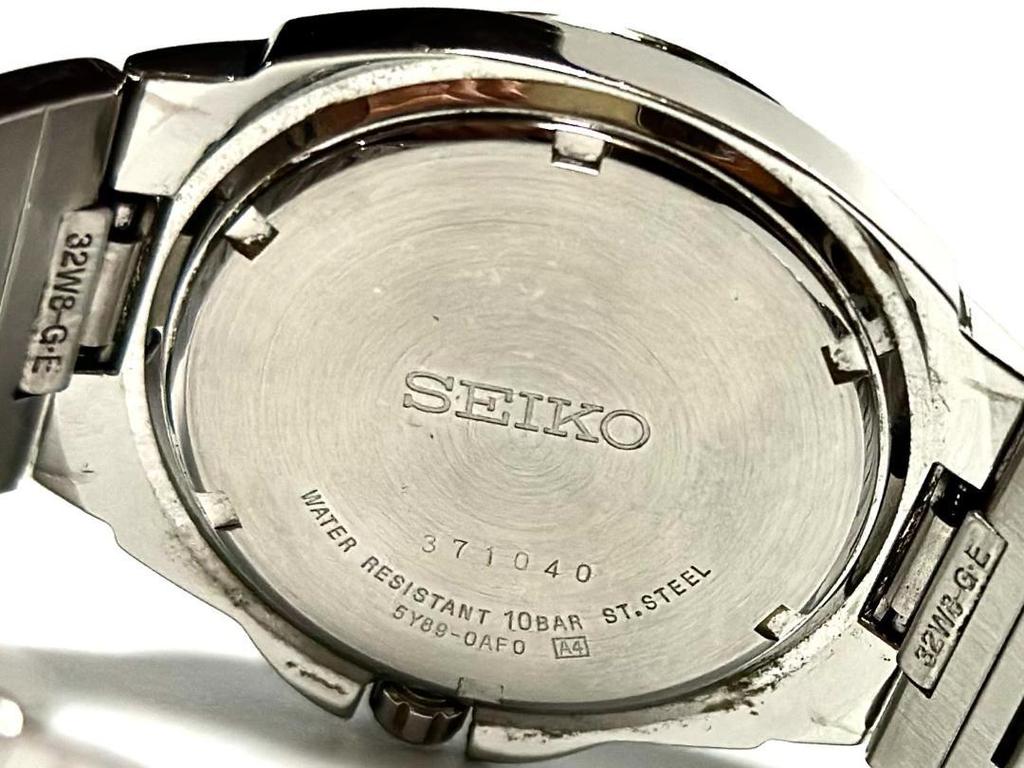 [USED] Working SEIKO Watch 100M 5Y89 0AF0
