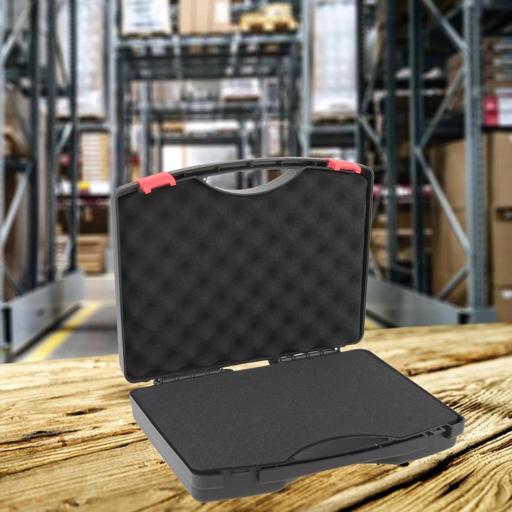 Protective Toolbox with Sponge Storage Box Wear Resistant Lockable Watertight Screws Carry Tools Box Anti Impact for Workplace