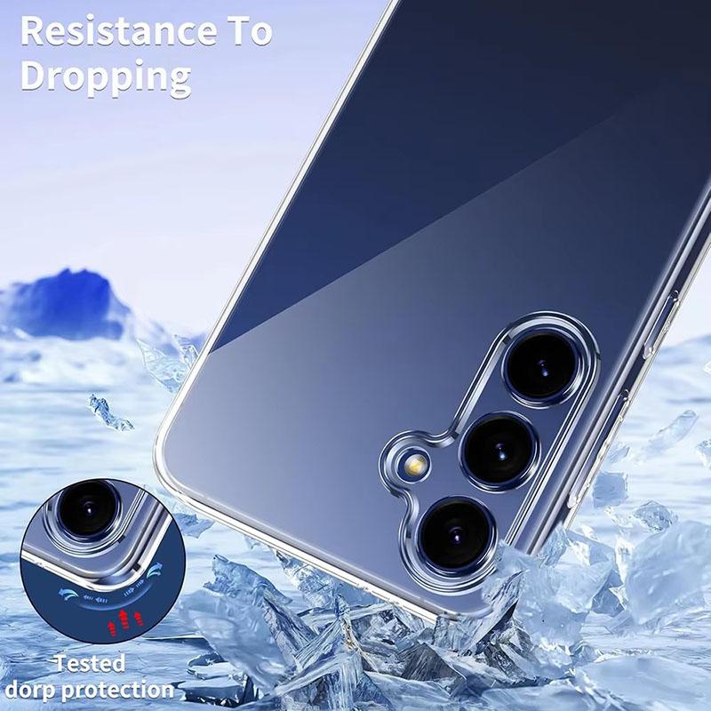 Shockproof Clear Silicone Soft Case For Samsung S25 S24 S23 S22 S21 Ultra Plus Note20 Galaxy Phone Cases Cover