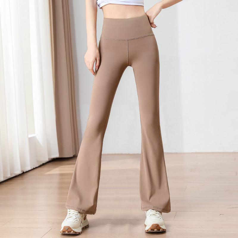 2025 Damen High Waist Yoga & Pilates Set: Schlaghose & Trainings-Top