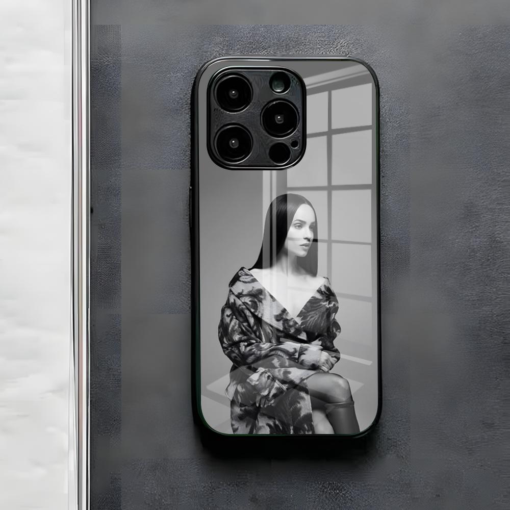 S-Sofia Carson Phone Case For IPhone 17 Air 16 E Pro Max 15 14 13 Mini 12 Pro 11 Max Plus Black Glass Cover
