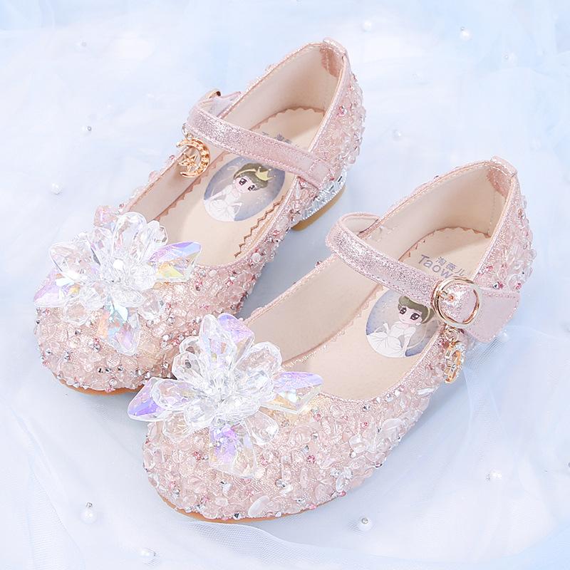 High-end children s high-heeled classmates, children s crystal shoes, girls princess shoes, new baby shoes in spring and autumn 2026 23