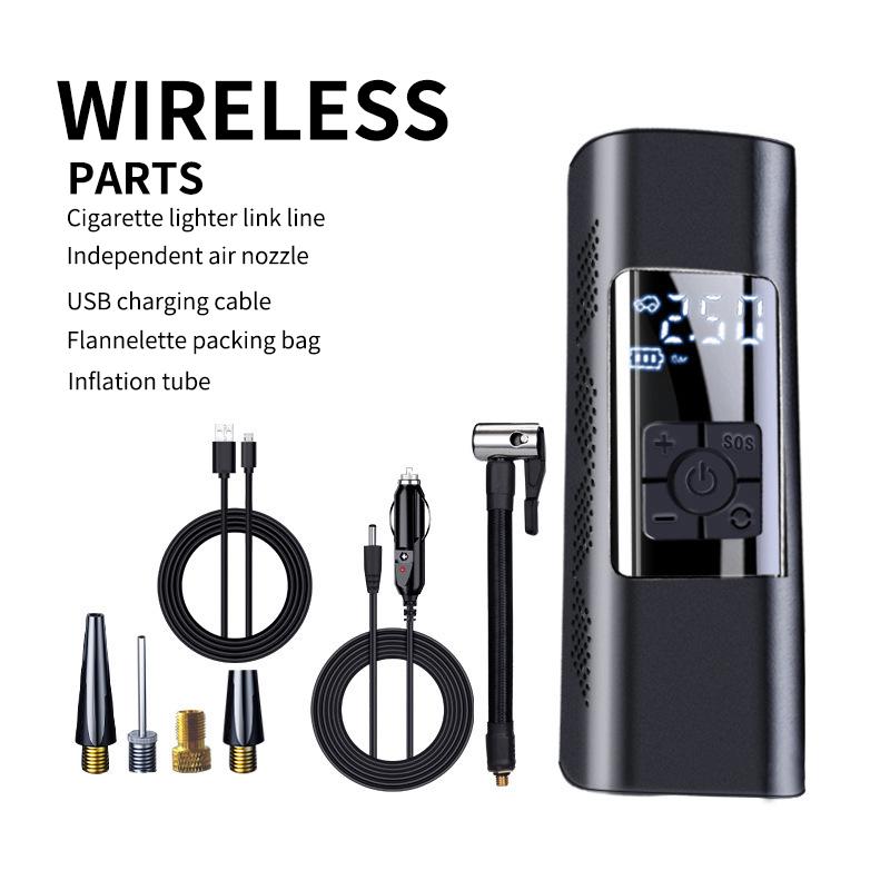 Universal Multifunction Electric Bicycle and Car Pump Bicycle air Pump with Light