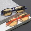 2026 Unisex Night Vision Reading Glasses Fashion Vintage Yellow Lenses Eyeglasses Lenses Women Men TR90 Sports Glasses Far Sight