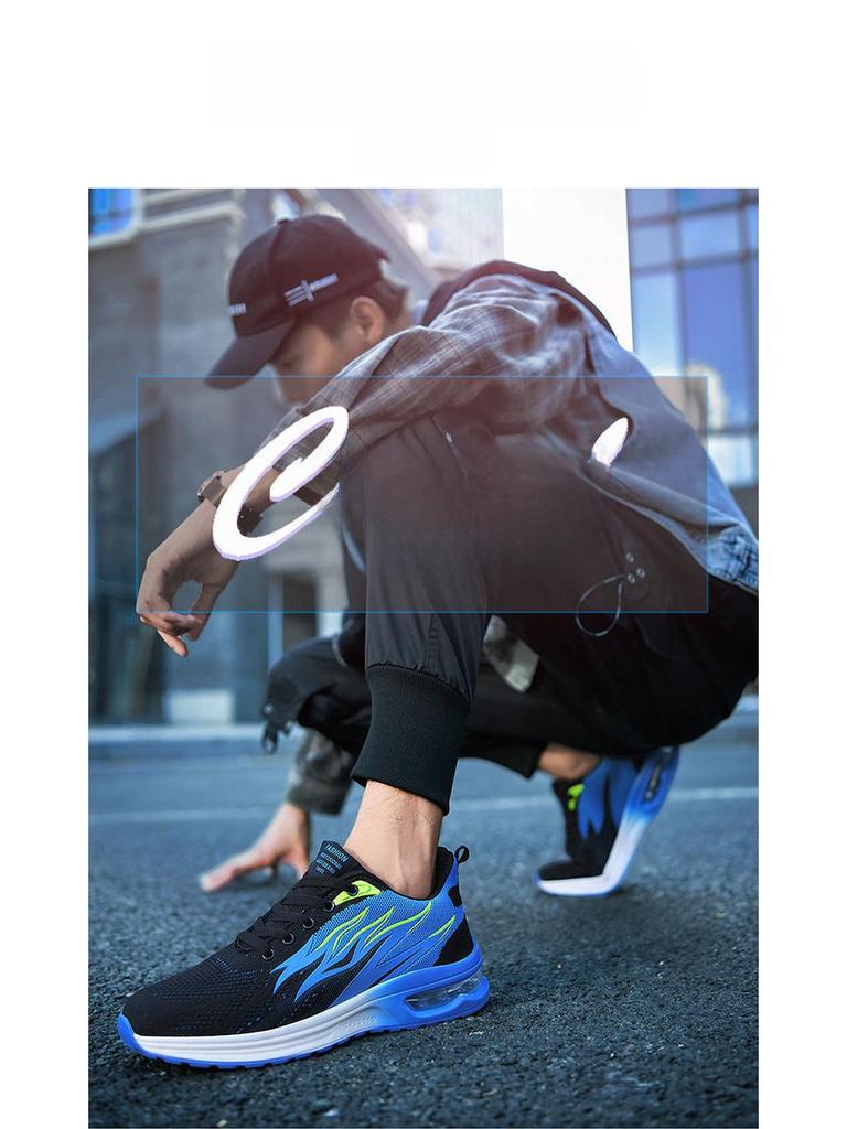 Herr 2022 Andningsbara Snörskor Casual Sportskor