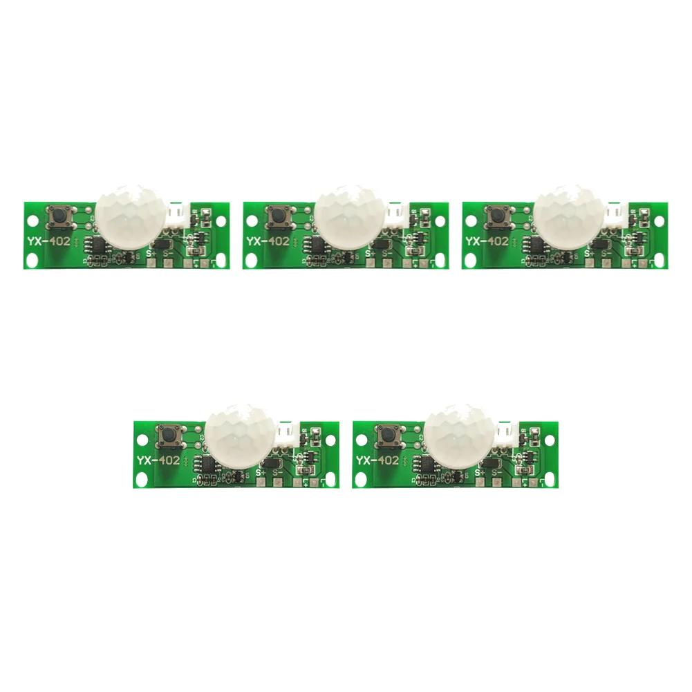 1-10PCS 3.7V Solar Wall Lamp Control Board Night Light Controller Module Infrared Human Body Infrared Sensor Solar Circuit Board