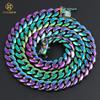 Xs 10mm Color Cuban Link Chain Mens Miami Stainless Steel Chain Necklace Cuban Chain Hop Jewelry
