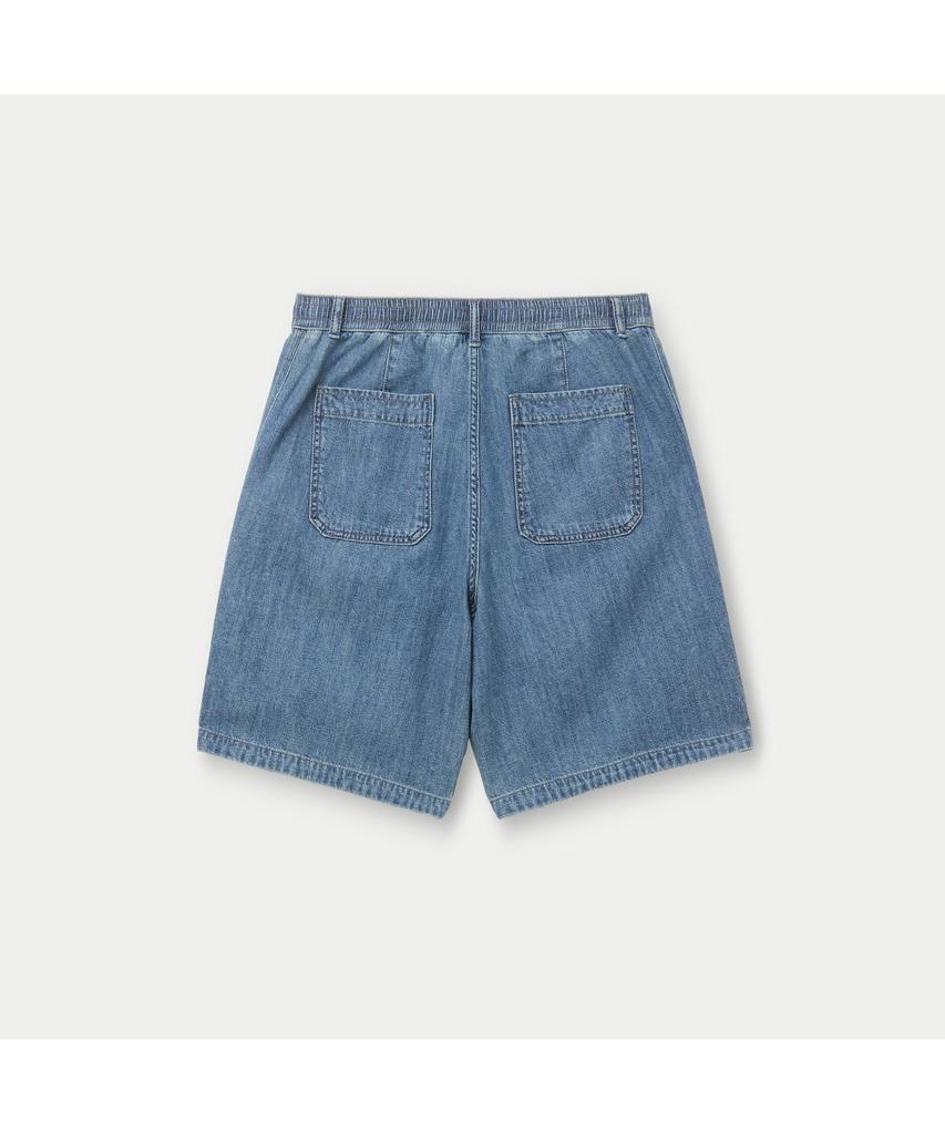 Silijeu (Set-Up) Indigo Fatigue Denim Shorts Sapdm26801Inx
