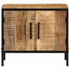 Nightstand Set of 2 Brown and Black 50 x 30 x 45 cm