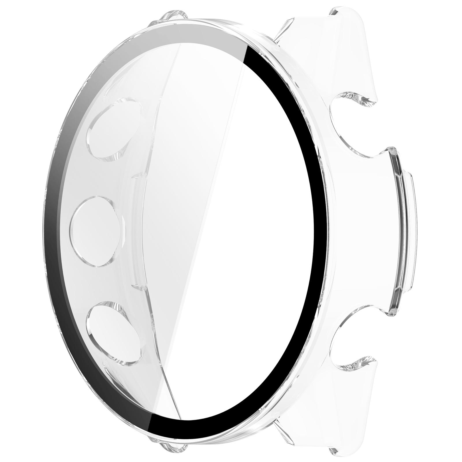 

Полный защитный чехол для Garmin Forerunner 970, чехол-защитная пленка для экрана Forerunner 970, чехол из ПК 2-в-1 + пленка из закаленного стекла прозрачный