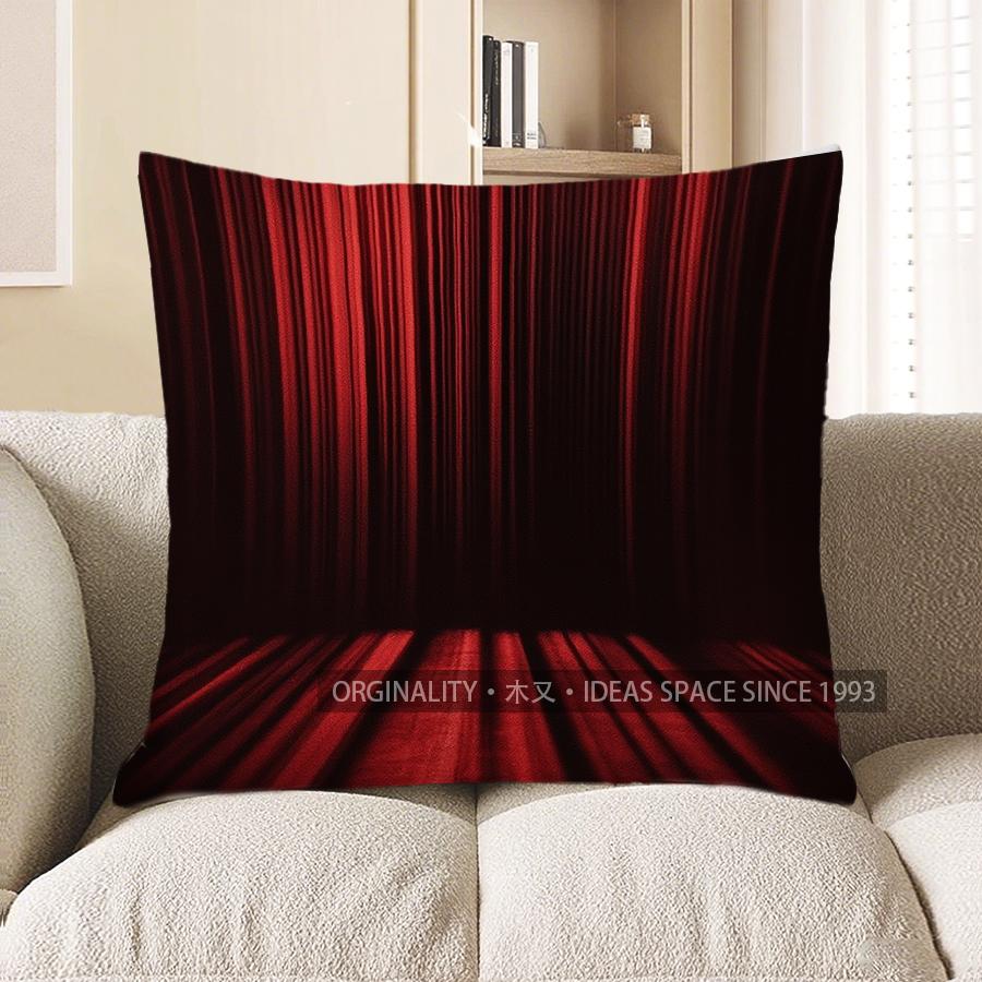 

Home Decor Dynamic Red Streaks Geometric Throw Pillow Pattern Cushion Cover Suitable For Sofa Bedroom Car Pillow Cover 40x40cm