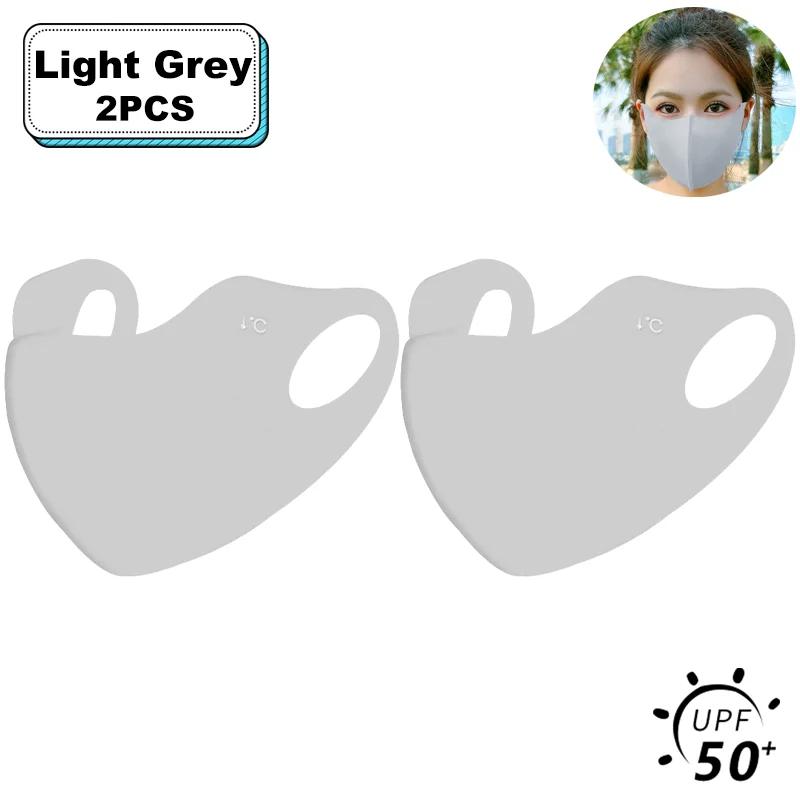 1-20 Pcs Summer UV Protection Mask 3D Ice Silk Breathable Traceless  Sunscreen Riding Mask Fashionable Hyaluronic Acid