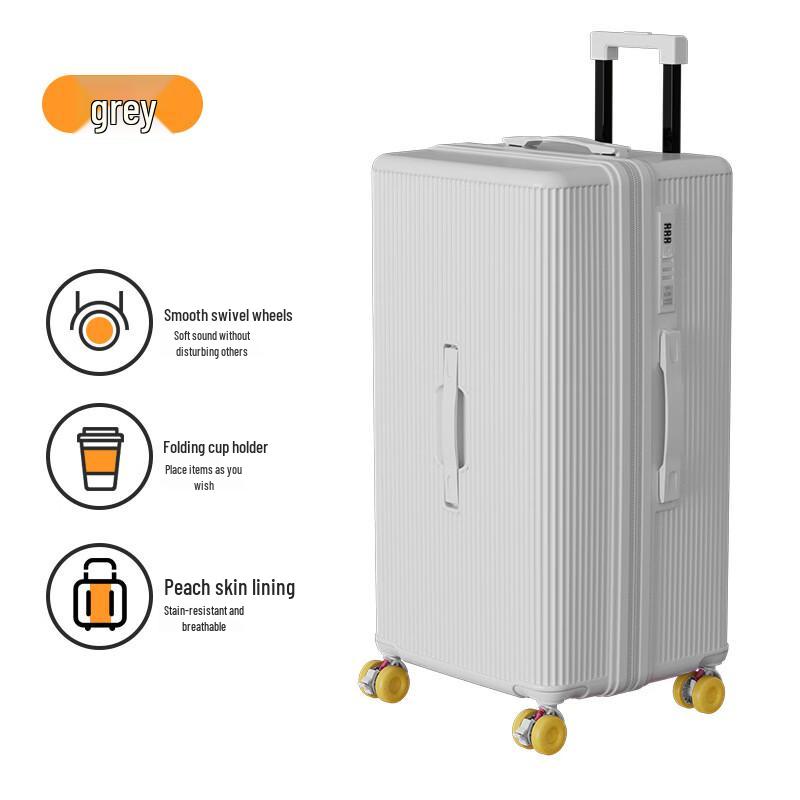 JOURHEY SHI Large Capacity 3:7 Split Spinner Luggage 20-inch
