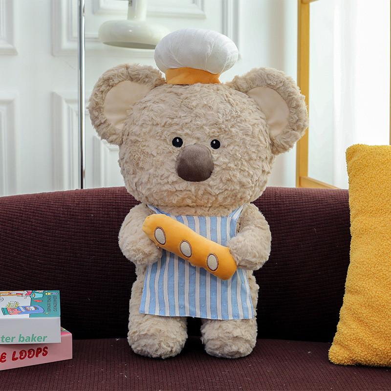 Bear Chef Baking Plush Toy Cartoon Child Soothing Birthday Holiday Doll Gift