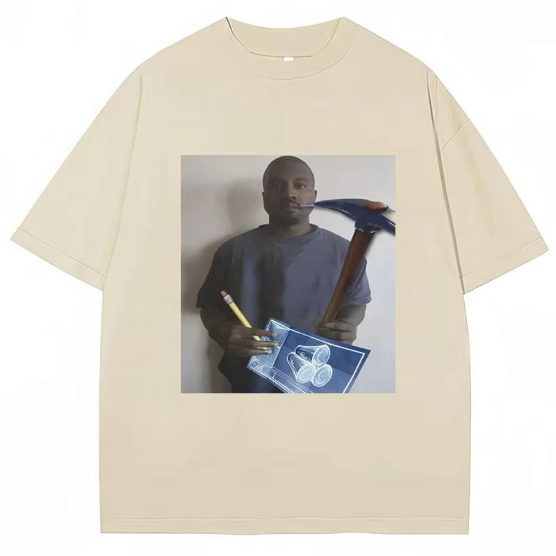 Funny Kanye West Meme Graphic T-shirt Kid's Video Game Humor T Shirt Men Women Summer Creativity Cotton Tees Streetwear Gifts