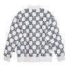Vans Off The Wall Check Skate Bomber Comfortable Zipper Versatile Long Sleeve Jacket Women Jackets Black White VN000GQSCRY