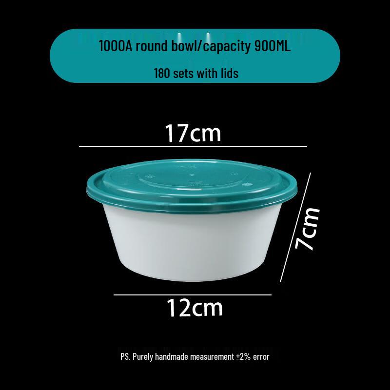 Handon Microwavable Wheat Straw Round Disposable Bowl
