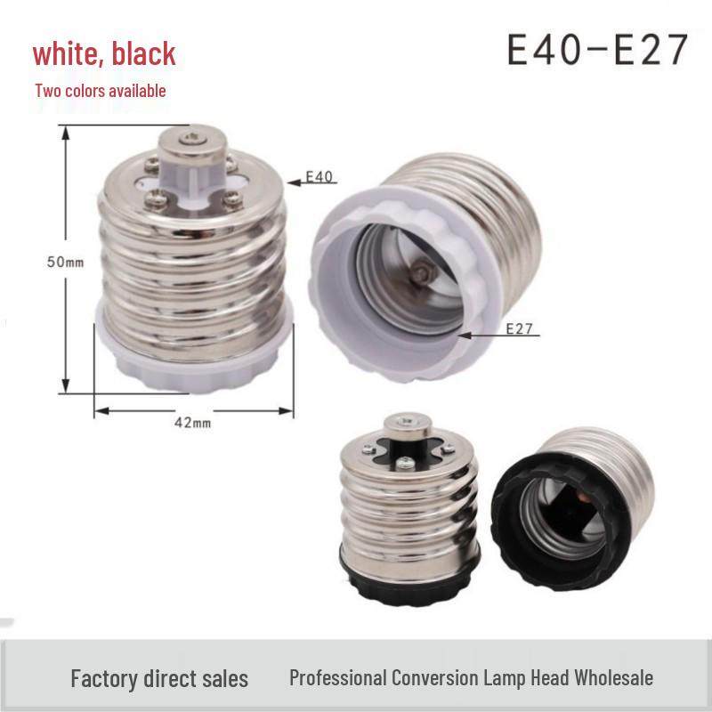 E40 zu E27 Einzelkopf Lampenfassung Konvertierungssteckdosenadapter