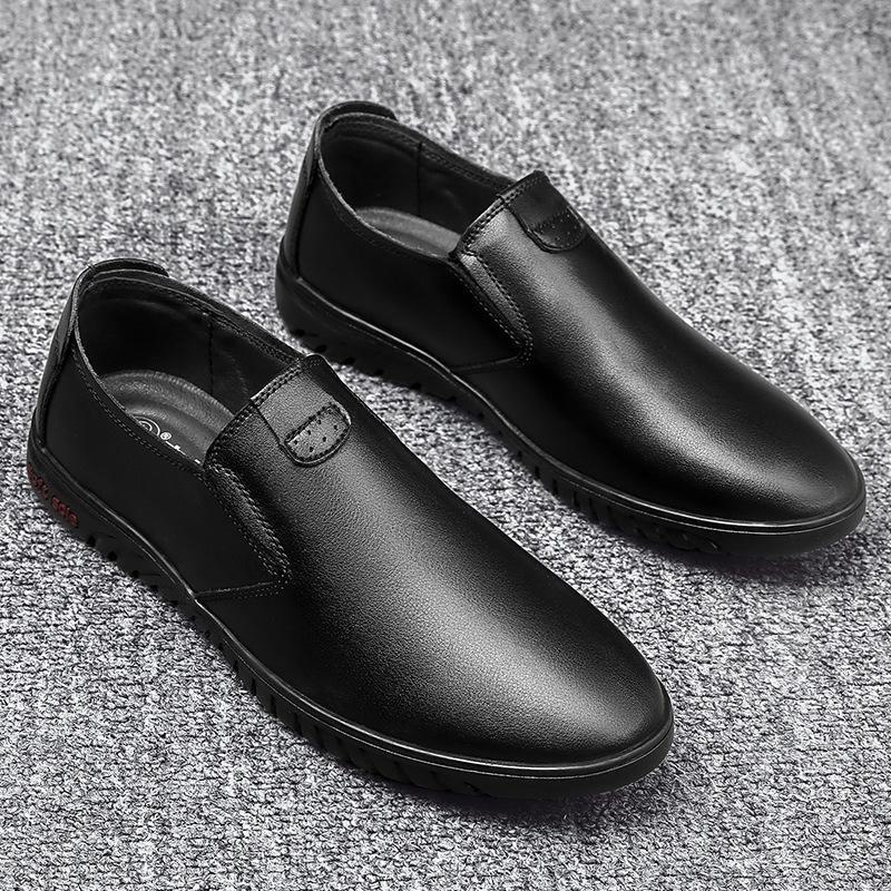 Men's Autumn Korean Style Leather Shoes - Trendy Casual Business Footwear