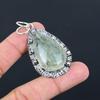 Easter Sale Moss Moss Prehnite Stone Anniversary New Pendant 925 Sterling Silver
