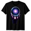 Hand Galaxy Space Herren 100% Baumwolle T-Shirt Herren Tees Oberteil Kosmische Kugel Design