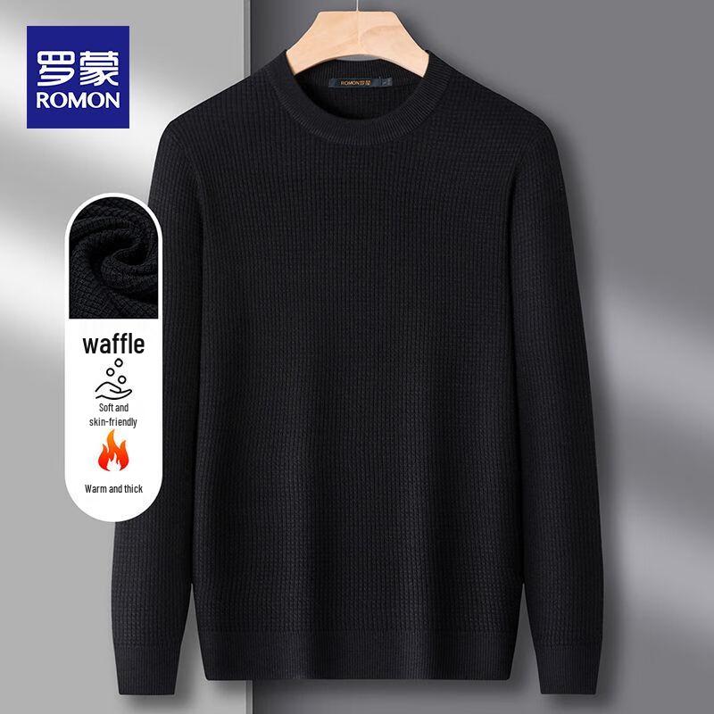 Luomeng Men s Waffle Knit Pullover Sweater & T-Shirt L